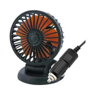 Imagem de Ventilador de Carro Ajustável 360° - 3 Cabeças, Silencioso e com 2 Vel