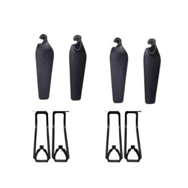 Imagem de Kit com 4 Hélices e Protetores para Drone E88 e E99  Peças de Reposiçã
