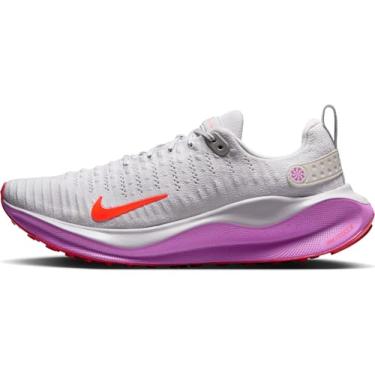 Imagem de Nike Tênis de corrida masculino Nike Infinityrn 4 Straßenlaufschuh für Herren Road, Vast Grey Bright Crimson Hyper Violet, 8.5