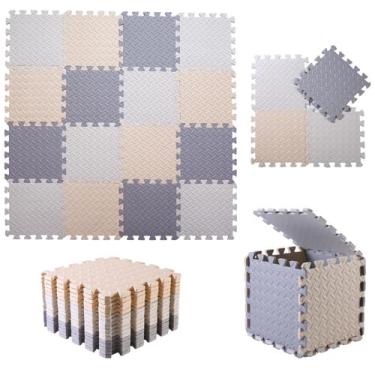 Imagem de Tapete de jogo de espuma Tamiplay 16 azulejos para bebês 120x120cm bra