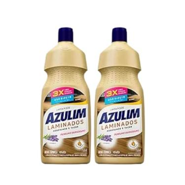 Imagem de Kit Com 2 Limpa Pisos Laminados Azulim 750ml Azulim Tacos, Assoalhos E Piso De Madeira Verniz