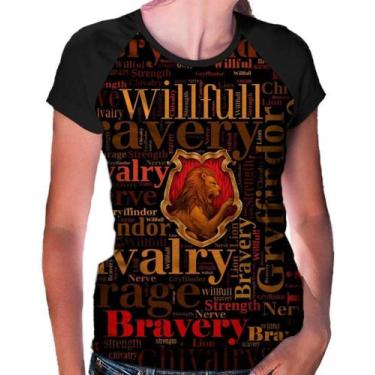 Imagem de Camiseta Raglan Baby Look Harry Potter Ref:398 - smoke, Preto, GG