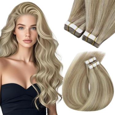 Imagem de Extensões de cabelo Sunny Hair Tape em cabelo humano real 30cm
