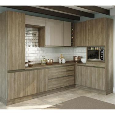 Imagem de Cozinha Completa Planejada de canto 3,09x1,68mt 11 peças Linha Maxxi C