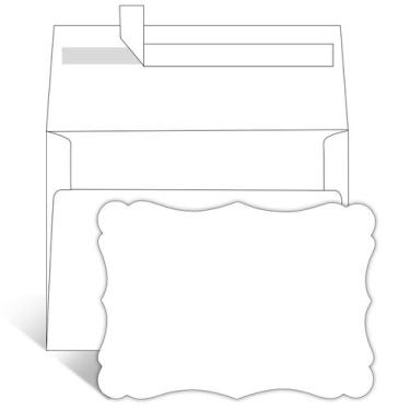 Imagem de Convites em branco, pacote Goefun, 100 com envelopes de 5 x 7 polegada