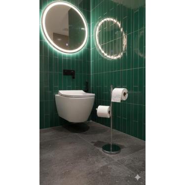 Imagem de Papeleira Papel Higienico Prinicpia Base Quadrada Aluminio Polido - Al