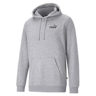 Imagem de MOLETOM PUMA COM CAPUZ M ESSENTIALS SMALL LOGO 586690 - CINZA CLARO/PRETO 2GG-Masculino