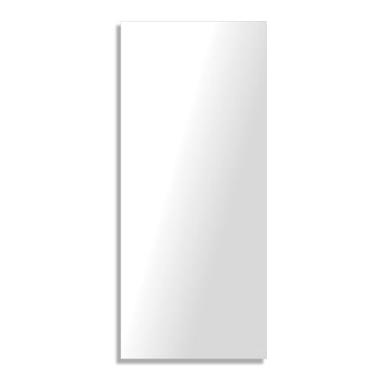 Imagem de Pacote com 250 cartões de menu brancos brilhantes de 10 x 23 cm para casamento, bares e restaurantes - capa grossa de 36 kg - compatível apenas com impressora a laser