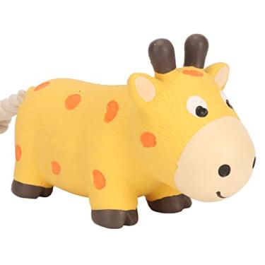 Imagem de Pssopp Brinquedo do Rangido do Cão, Brinquedo Interativo de Borracha Durável da Busca da Corda Algodão para a Limpeza 7.5x5x20cm Dentes Cães Grandes Médios Pequenos