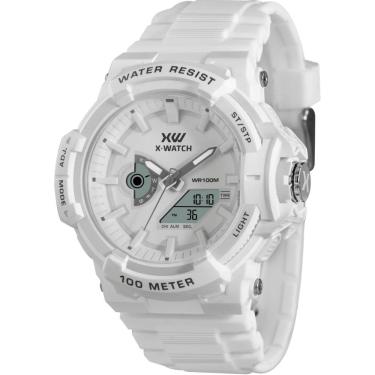 Imagem de Relógio X-Watch Masculino Anadigi Branco Xmppa344 B1bx