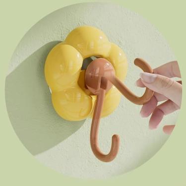 Imagem de Gancho utilitário com ventosa, cabides de parede para chaveiros, bolsas multicoloridas, gancho de flores para mochila, chapéu, cachecol, broca e ganchos de armazenamento sem unhas para cozinha