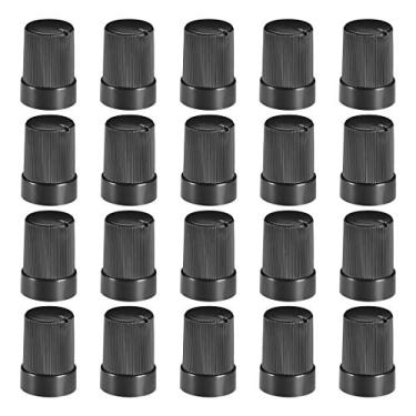 Imagem de 20 peças de botão de furo de eixo de 6 mm para pedal de efeito de alto-falante, potenciômetro, botão de potenciômetro, 10 x 14 mm