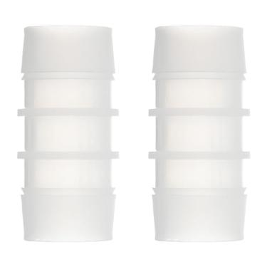 Imagem de 2 peças de encaixe de mangueira de plástico, 2,5 cm x 2,5 cm conectores de tubo de farpa adaptador de encaixe de mangueira emenda adaptador de emenda para reparo de mangueira de ar líquido de gás