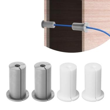 Imagem de Kit de roteamento de cabos para Starlink com orifício de parede de 2,5 cm, cabo de silicone para alimentação através de buchas, acessórios de montagem de cabos, ilhós de parede para cabo Ethernet