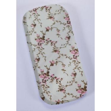 Imagem de Colchonete almofada para carrinho de bebê floral sara rosa Tricoline 1