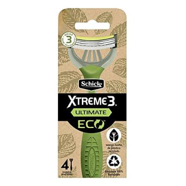 Imagem de Schick – Aparelho de Barbear Xtreme 3 Ultimate Eco (4 Unidades) | 3 Lâminas p/Deslizamento e Precisão | Sustentável, Cabo e Embalagem 100% Recicláveis