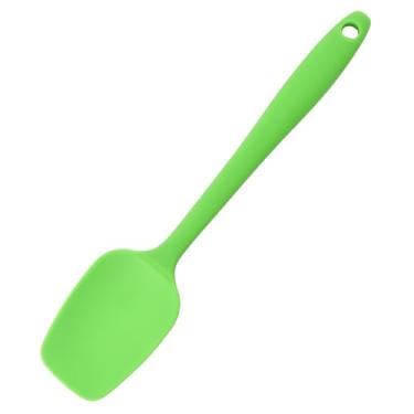 Imagem de Espátula raspadora de silicone em forma de T, espátula de colher, espátula de silicone, ferramenta de cozimento versátil, ferramenta de mistura para cozinha doméstica (verde)