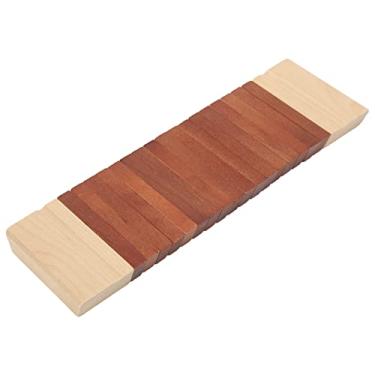 Imagem de XUXHOU Orff Wood Sounder Brinquedo Musical de Madeira Maciça Seguro para Crianças, Desenvolvimento de Ritmo Educacional para Reuniões Familiares (Cor Vermelho e Madeira)