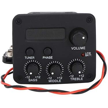 Imagem de RiToEasysports Pré-amplificador de Guitarra Com Tela LCD, Equalizador de Captação de 3 Segmentos, ótimo Acabamento para Entusiastas de Guitarra