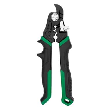 Imagem de Fenteer Cortador de fios de 7 polegadas, cortador de cabos, tesouras, ferramenta de crimpagem para fios elétricos