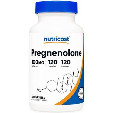 Imagem de Pregnenolone 100mg 120 Caps Nutricost