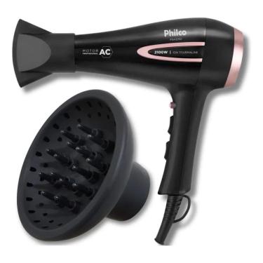 Imagem de 10X Secador De Cabelo Philco 2100W Íon Com Dif