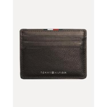 Imagem de Carteira Tommy Hilfiger Porta Cartão Couro CC Holder Marrom-Masculino