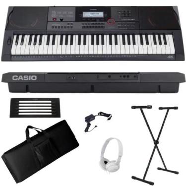 Imagem de Teclado Arranjador Casio CT-X3000 61 Teclas + Suporte + Capa + Fone Br