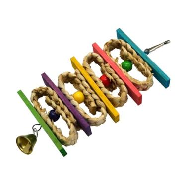 Imagem de Ｂｅｓｇａ Brinquedo para, blocos de madeira, acessórios para gaiolas de pássaros para periquitos, tentilhões e periquitos