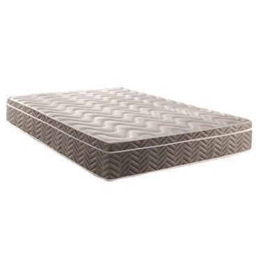 Imagem de Cama Box Baú Casal: Colchão Espuma Paropas D28 / EP Pasquale + Base CRC Suede Brown(138x188)