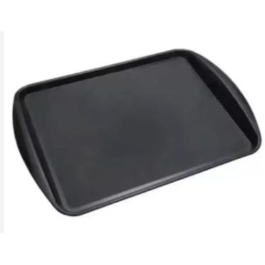 Imagem de Bandeja Fast Food kit 3,6 e 10 peças Reforçada Multiuso Preto 43,5x30,5(Preto,10 unidades)