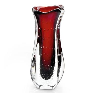 Imagem de Vaso Em Cristal Murano Vermelho - São Marcos 33cm