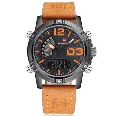 Imagem de Relógio esportivo masculino display duplo led digital a prova dagua - 