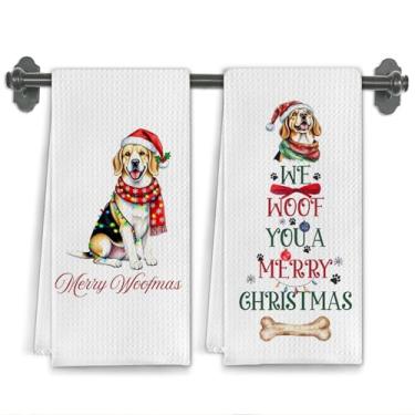 Imagem de Elefeltclave Toalhas de cozinha de inverno para cães Beagle, presentes de beagle, toalhas de chá para decoração de cozinha, presentes para amantes de cães para mulheres e homens, toalha de mão