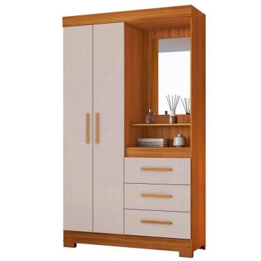 Imagem de Guarda-roupa Nt 6020 Freijo Com Off White - Notavel
