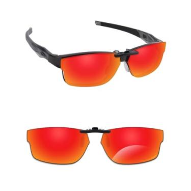 Imagem de Alphax Proteção UV unissex polarizada para uso externo para óculos inteligentes Oakley Crosslink Switch OX3128 - Opções, Vermelho