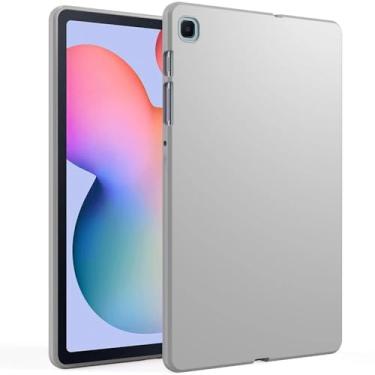 Imagem de WOGROO Capa para Samsung Galaxy Tab S6 Lite 10,4 polegadas, capa protetora fina e macia para tablet Samsung Galaxy S6 Lite 2024/2022/2020, cinza