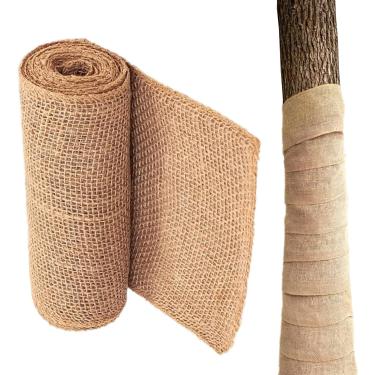 Imagem de Envoltório de árvore para casca danificada, Envoltório de árvore para proteger a casca - Capas para árvores de inverno es de árvores - de tronco de árvore, serapilheira de juta natural para proteção d