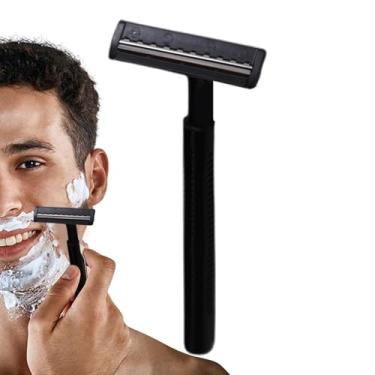 Imagem de Barbeador manual masculino, barbeador manual, Aparador de barba manual masculino portátil, Aparador de barbear portátil confortável e conveniente para viagem para queixo e rosto