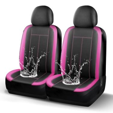 Imagem de HChengkikz Capas de assento de carro impermeáveis de neoprene, capas de assento de EVA composto, capa de assento de carro compatível com airbag, conforto automotivo universal para a maioria dos carros