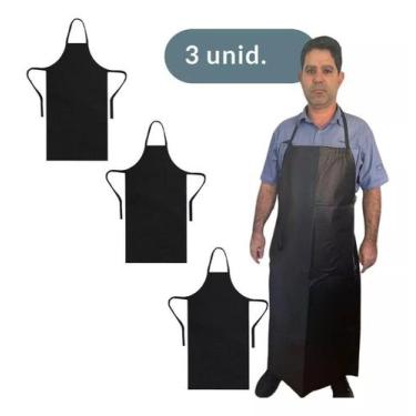Imagem de Avental impermeável multi-uso unissex 87x60 kit 3un - Clean Capas, PRE
