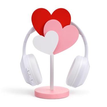 Imagem de Yookeer Presentes para jogadores para mulheres, suporte de fone de ouvido decorativo Monstera, folhas de palmeira, decoração de fone de ouvido de madeira para sala de jogadores, escritório, mesa de