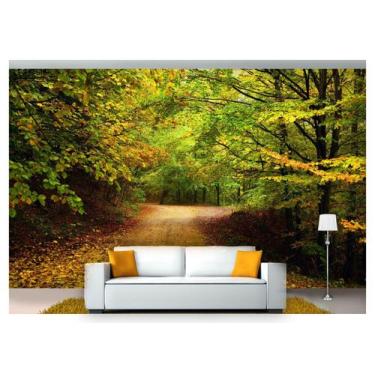 Imagem de Papel De Parede Estrada Caminho Floresta 3D Nes089 3M² - Você Decora