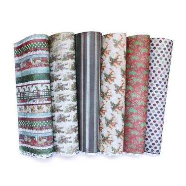 Imagem de Papel Com Estampa Tex Papel Coleção Natal Ref C50