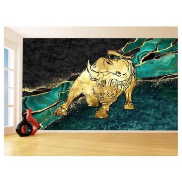 Imagem de Papel De Parede 3D Animais Pop Art Touro Bull 3,5M Pxa168 - Você Decor