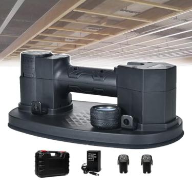 Imagem de Ventosa EléTrica De Alta ResistêNcia Com Visor, Levantador A VáCuo De Metal Para Azulejos, Base De Borracha Dupla, PráTica Para Granito, Capacidade De 200 Kg (441 Lbs) Com Bateria De 1/2 16,8 V