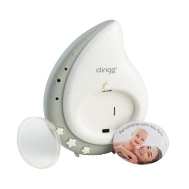 Imagem de Luminária Gota com Luz Noturna, Sons Relaxantes e Porta-Retrato | Projetor de Estrelas e Abajur Infantil Multifuncional