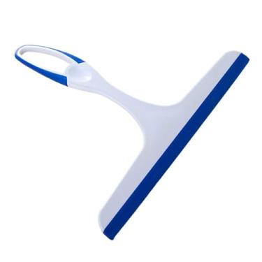 Imagem de Escova de limpeza de vidro para rodos de janela, ecológico, raspador de vidro macio, limpador de vidro, ferramenta de limpeza doméstica, azul, 24 x 22 cm