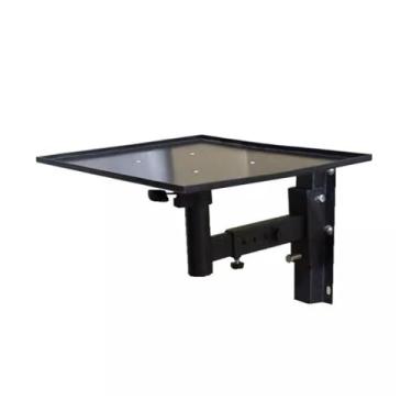 Imagem de uhyOHF Suporte para projetor, bandeja triangular, suporte para projetor de áudio, tripé retrátil, bandeja para projetor, suporte (