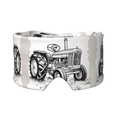 Imagem de Máscara protetora para olhos e orelhas com estampa de trator de desenho animado, respirável, ajustável, blecaute, confortável